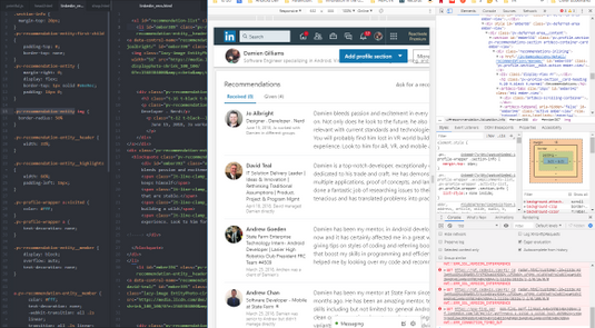 Embed LinkedIn Recommendations with HTML and CSS