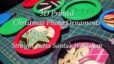 3D Printed Christmas Photo Ornaments!